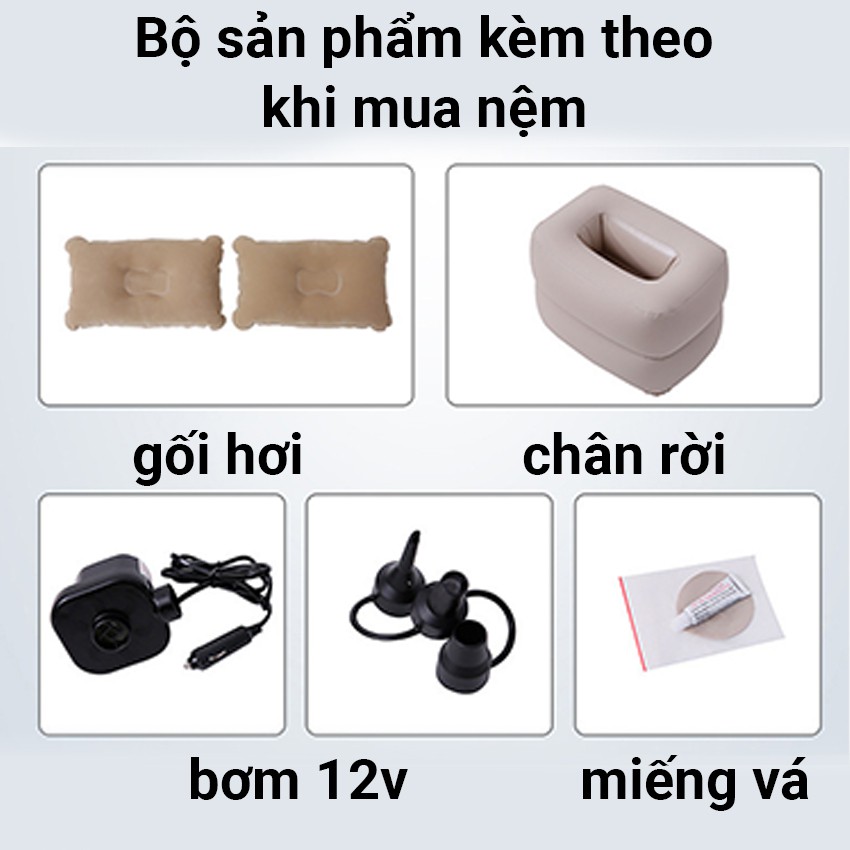 Bộ đệm hơi ô tô cao cấp 3 khoang siêu tiện lợi